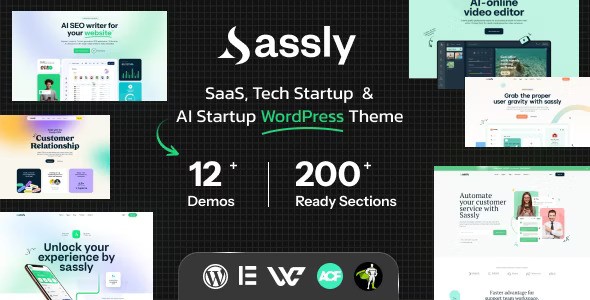 Sassly v1.2 – SaaS, AI & Tech Startup Theme